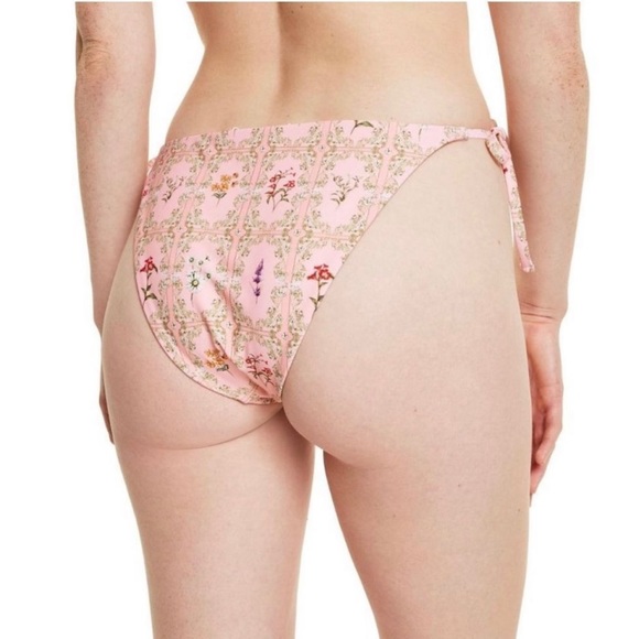 AGUA BENDITA Low rise cheeky REVERSIBLE bathing suit bottom floral / str… - Picture 4 of 4